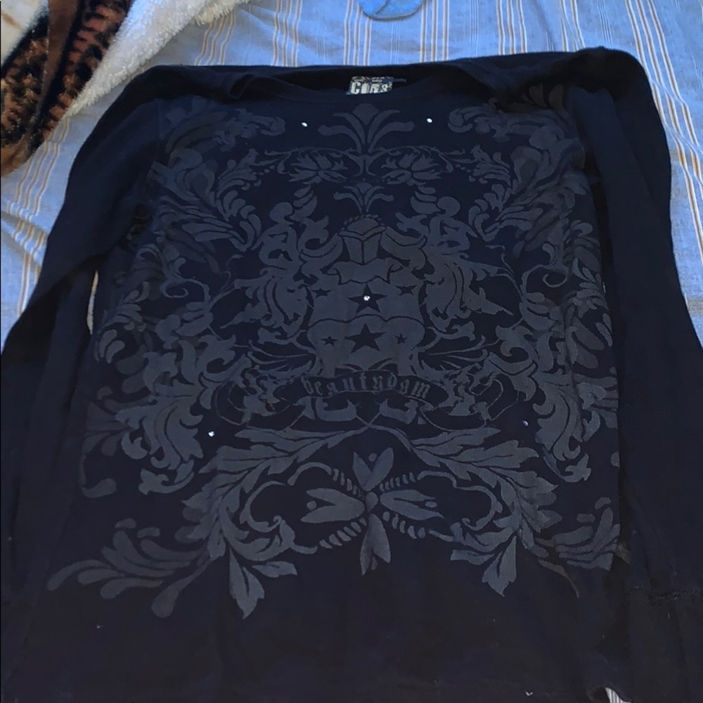 Long sleeve sparkle shirt